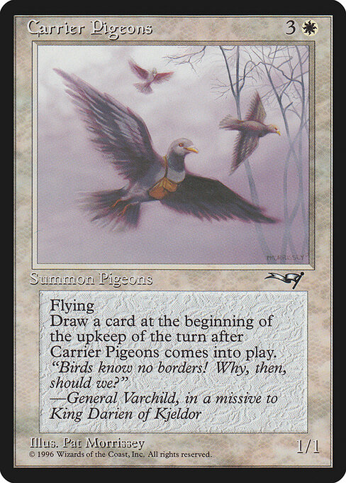 Carrier Pigeons - Alliances Magic card
