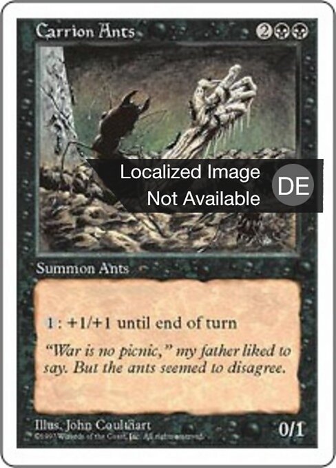 Carrion Ants - Fourth Edition Foreign Black Border (#125) - Illustrated by Richard Thomas - Magic: The Gathering Card