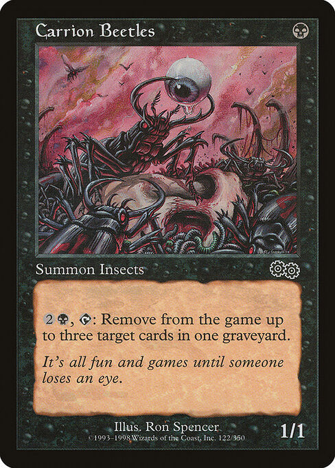 Carrion Beetles - Urza's Saga Magic card