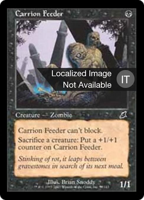 Mangiacarogne (Carrion Feeder) - Scourge (#59) - Illustrated by Brian Snõddy - Magic: The Gathering Card