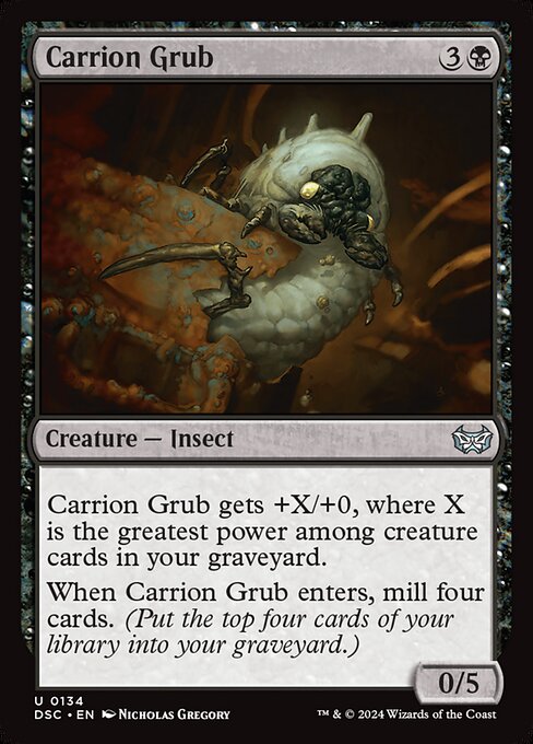 Carrion Grub - Duskmourn: House of Horror Commander Magic card