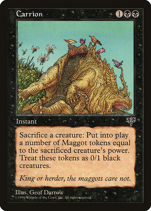 Charogne (Carrion) - Mirage (#111) - Illustrated by Geofrey Darrow - Magic: The Gathering Card