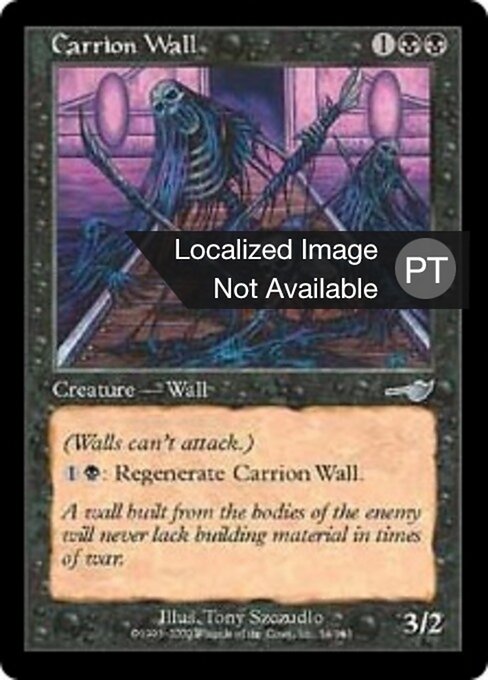 Muro de carroña (Carrion Wall) - Eighth Edition (#121) - Illustrated by Tony Szczudlo - Magic: The Gathering Card