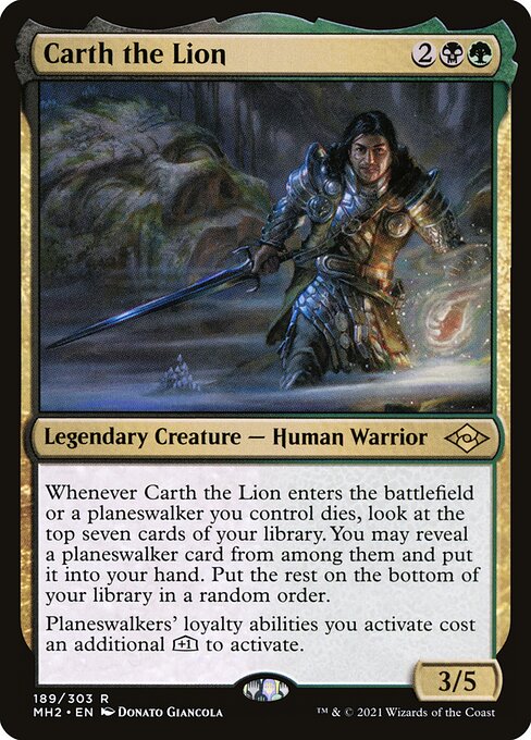 Carth the Lion - Modern Horizons 2 Magic card