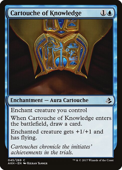 Cartouche of Knowledge - Amonkhet Magic card