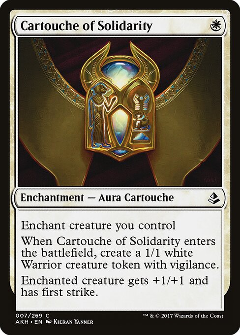 Cartouche of Solidarity - Amonkhet Magic card