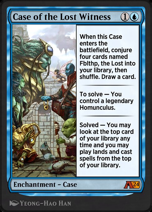 Case of the Lost Witness - Alchemy: Murders at Karlov Manor  (#4) - Illustrated by Yeong-Hao Han - Magic: The Gathering Card