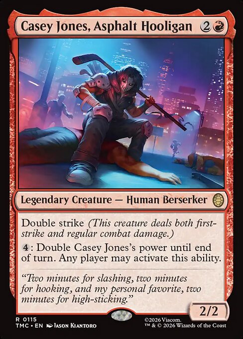 Casey Jones, Asphalt Hooligan - Teenage Mutant Ninja Turtles Eternal Magic card
