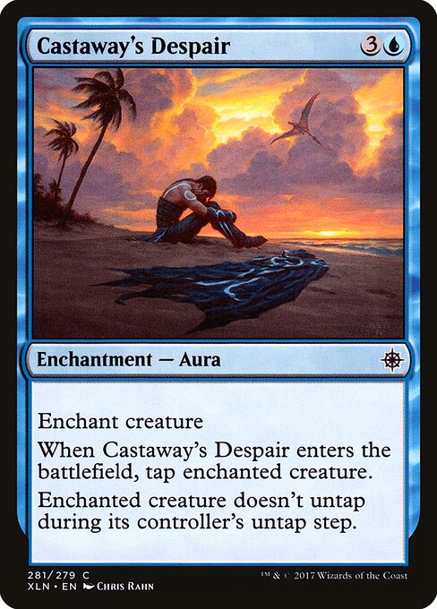 Verzweiflung des Gestrandeten (Castaway's Despair) - Ixalan (#281) - Illustrated by Chris Rahn - Magic: The Gathering Card