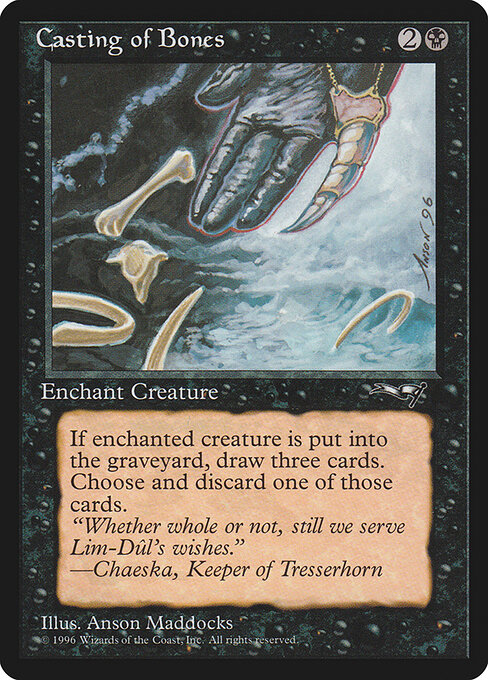 Casting of Bones - Alliances Magic card