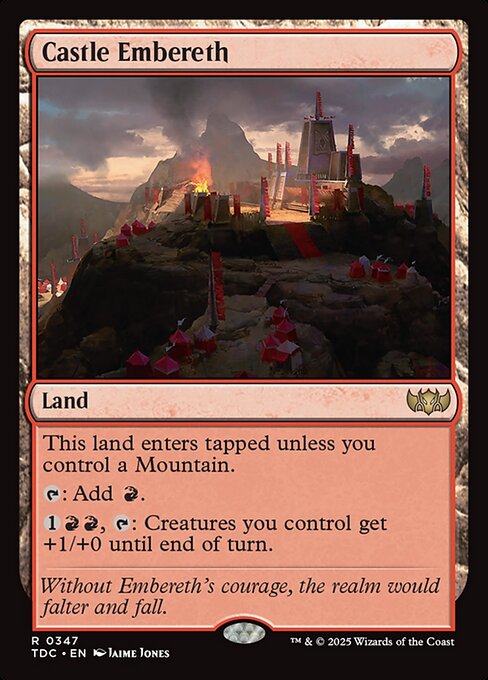 Castle Embereth - Tarkir: Dragonstorm Commander Magic card