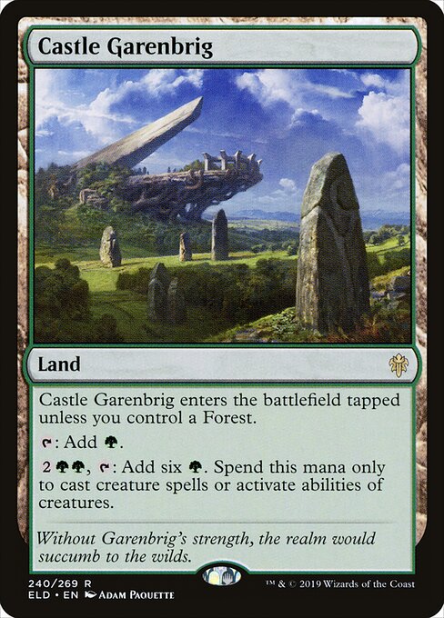 Castle Garenbrig - Throne of Eldraine Magic card