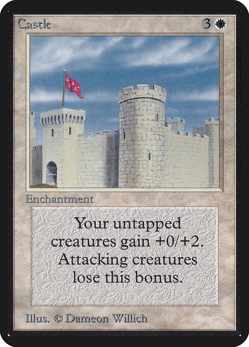 Castello (Castle) - Revised Edition (#8) - Illustrated by Dameon Willich - Magic: The Gathering Card