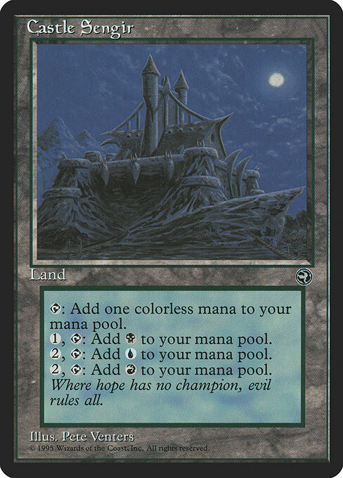 Castle Sengir - Homelands Magic card