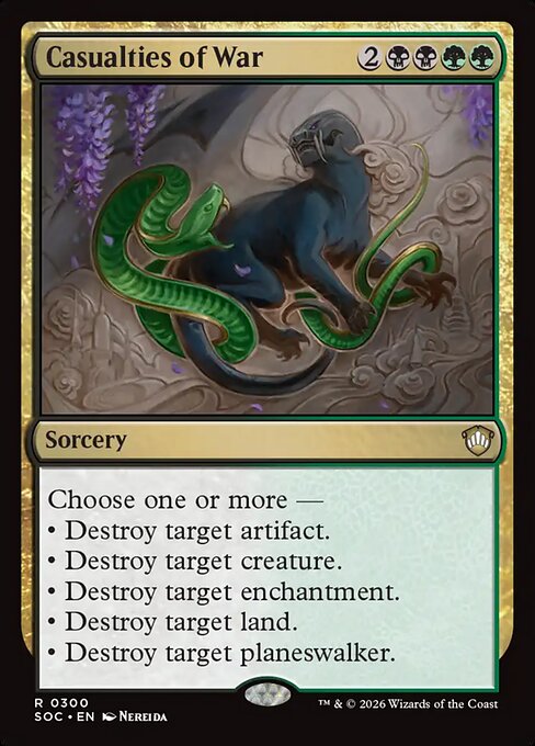 Casualties of War - Secrets of Strixhaven Commander Magic card