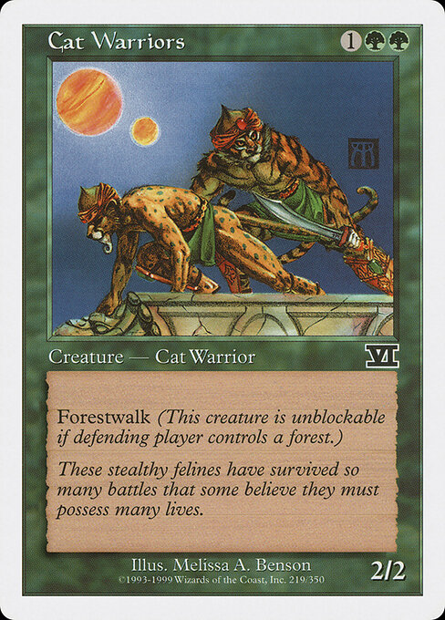 Cat Warriors - Classic Sixth Edition Magic card