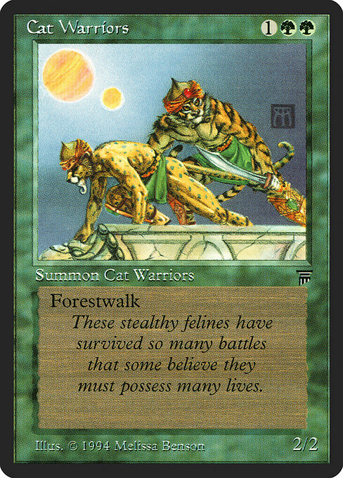 Katzenkrieger (Cat Warriors) - Fifth Edition (#282) - Illustrated by Melissa A. Benson - Magic: The Gathering Card