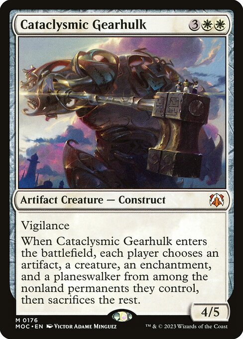 Cataclysmic Gearhulk - March of the Machine Commander Magic card