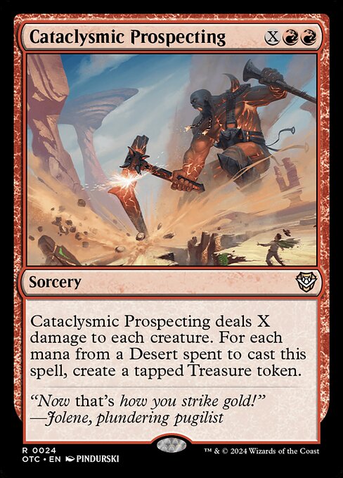 Cataclysmic Prospecting - Outlaws of Thunder Junction Commander Magic card