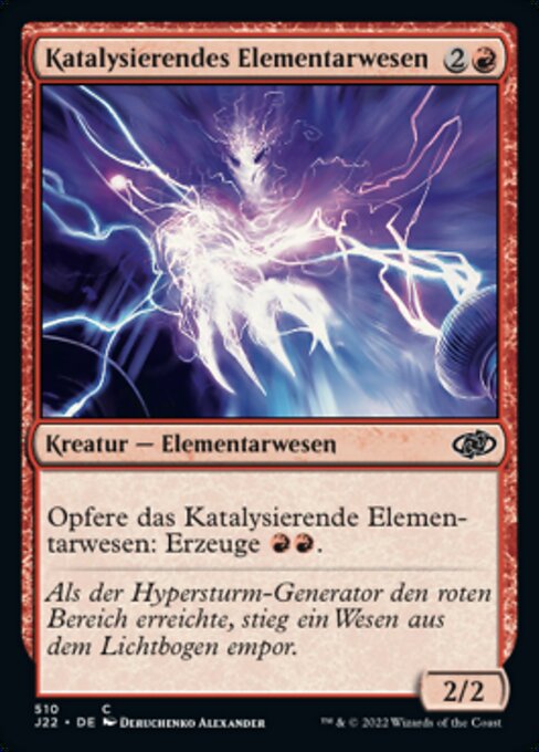 Élémental catalytique (Catalyst Elemental) - Jumpstart 2022 (#510) - Illustrated by Deruchenko Alexander - Magic: The Gathering Card