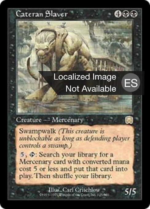 Escravagista Cateran (Cateran Slaver) - Mercadian Masques (#125) - Illustrated by Carl Critchlow - Magic: The Gathering Card