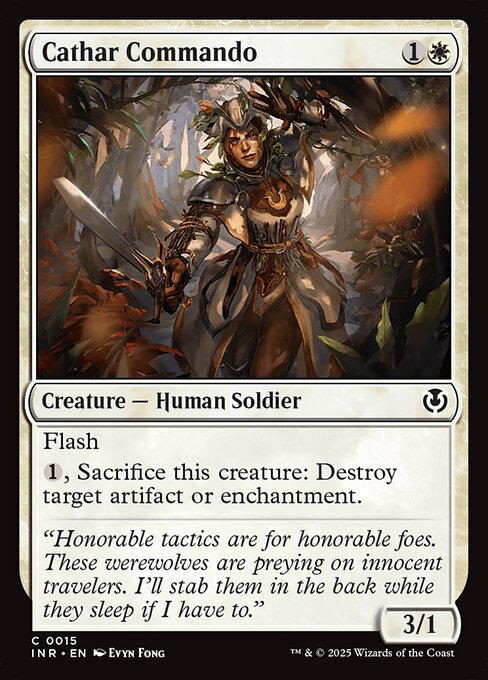 Cathar Commando - Innistrad Remastered (#15) - Illustrated by Evyn Fong - Magic: The Gathering Card