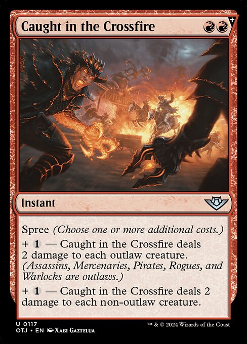 Caught in the Crossfire - Outlaws of Thunder Junction Magic card