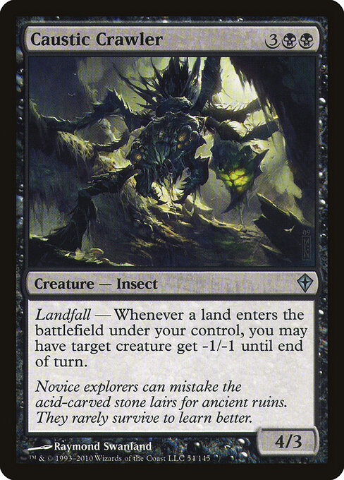 Caustic Crawler - Worldwake Magic card