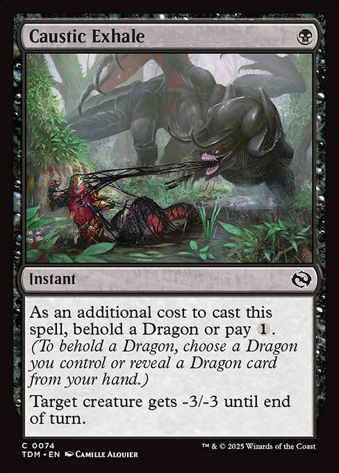 Caustic Exhale - Tarkir: Dragonstorm Magic card