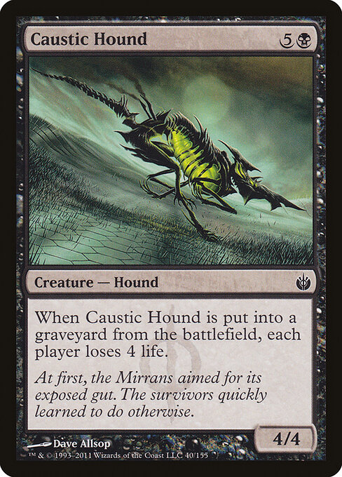 Caustic Hound - Mirrodin Besieged Magic card
