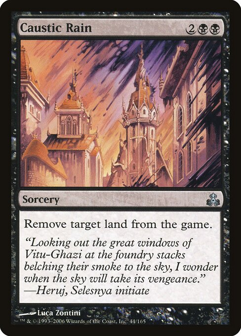 Caustic Rain - Guildpact Magic card