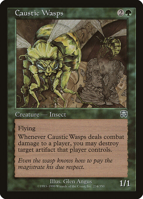 Caustic Wasps - Mercadian Masques Magic card