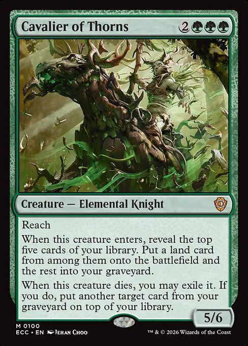 Cavalier of Thorns - Lorwyn Eclipsed Commander Magic card