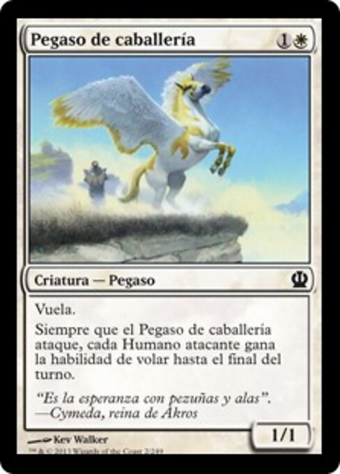 Pegaso de caballería (Cavalry Pegasus) - Commander 2020 (#81) - Illustrated by Kev Walker - Magic: The Gathering Card