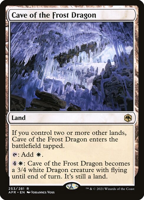 Cave of the Frost Dragon - Adventures in the Forgotten Realms Magic card