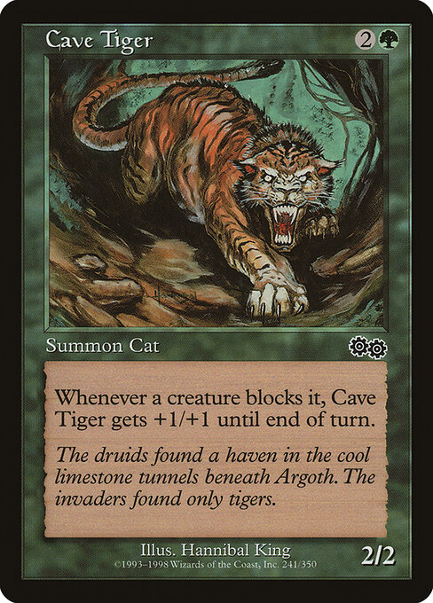 Cave Tiger - Urza's Saga Magic card