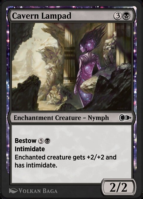 洞窟のランパード (Cavern Lampad) - Theros (#81) - Illustrated by Volkan Baǵa - Magic: The Gathering Card