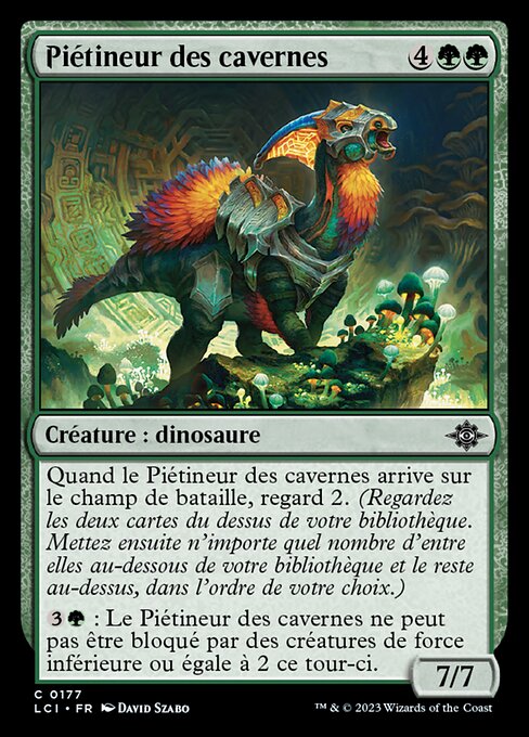 Calpestatore delle Caverne (Cavern Stomper) - The Lost Caverns of Ixalan (#177) - Illustrated by David Szabo - Magic: The Gathering Card