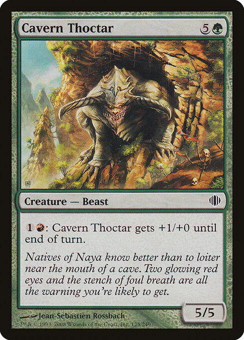洞窟のソクター (Cavern Thoctar) - Shards of Alara (#125) - Illustrated by Jean-Sébastien Rossbach - Magic: The Gathering Card
