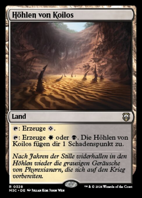 Höhlen von Koilos (Caves of Koilos) - Modern Horizons 3 Commander (#328) - Illustrated by Julian Kok Joon Wen - Magic: The Gathering Card