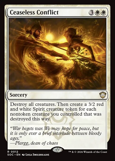 Ceaseless Conflict - Secrets of Strixhaven Commander Magic card
