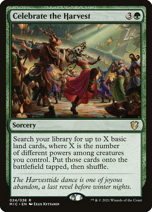 Celebrate the Harvest - Midnight Hunt Commander Magic card
