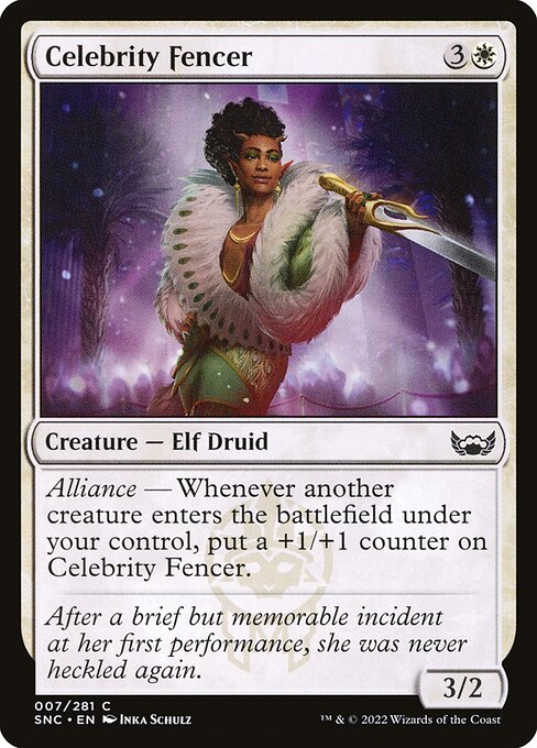 Celebrity Fencer - Streets of New Capenna Magic card