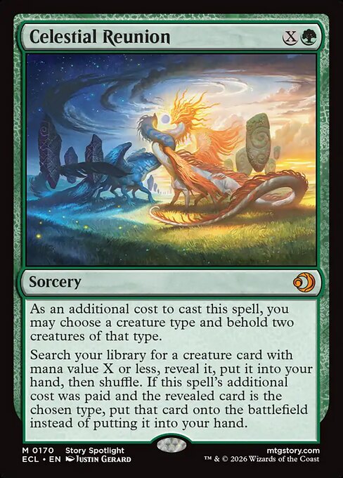 Celestial Reunion - Lorwyn Eclipsed Magic card