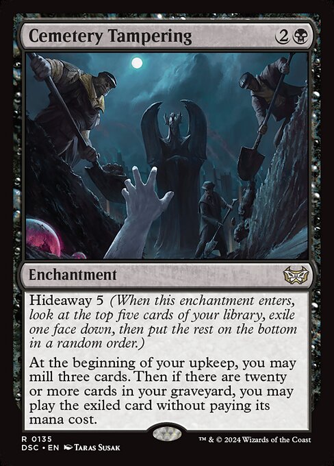 Cemetery Tampering - Duskmourn: House of Horror Commander Magic card