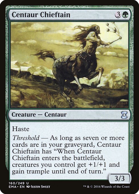 Centaur Chieftain - Eternal Masters (#160) - Illustrated by Justin Sweet - Magic: The Gathering Card