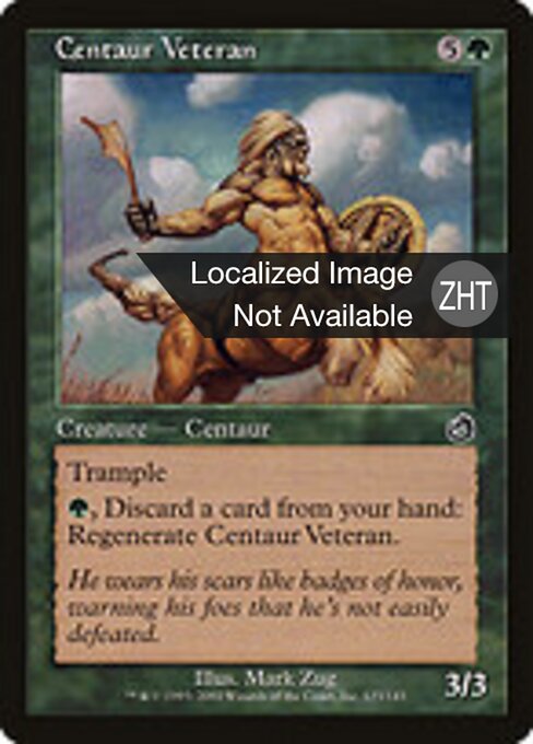 Centaur Veteran - Torment (#123) - Illustrated by Mark Zug - Magic: The Gathering Card