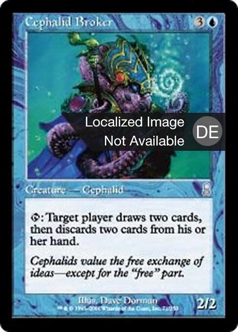 Intermediario Cefalide (Cephalid Broker) - Odyssey (#71) - Illustrated by Dave Dorman - Magic: The Gathering Card