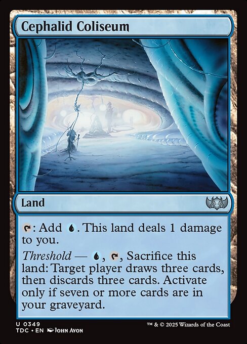 Cephalid Coliseum - Tarkir: Dragonstorm Commander (#349) - Illustrated by John Avon - Magic: The Gathering Card