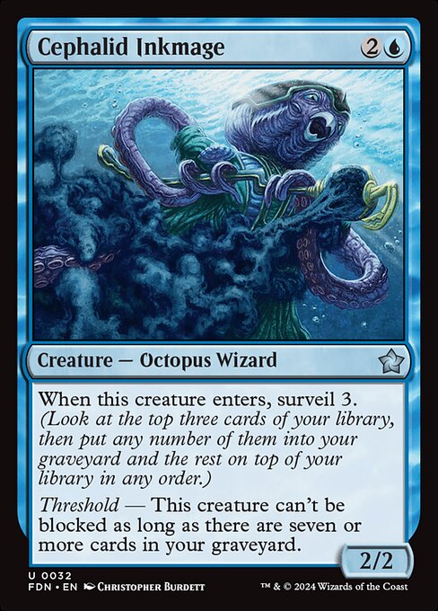 Cephalid Inkmage - Foundations Magic card